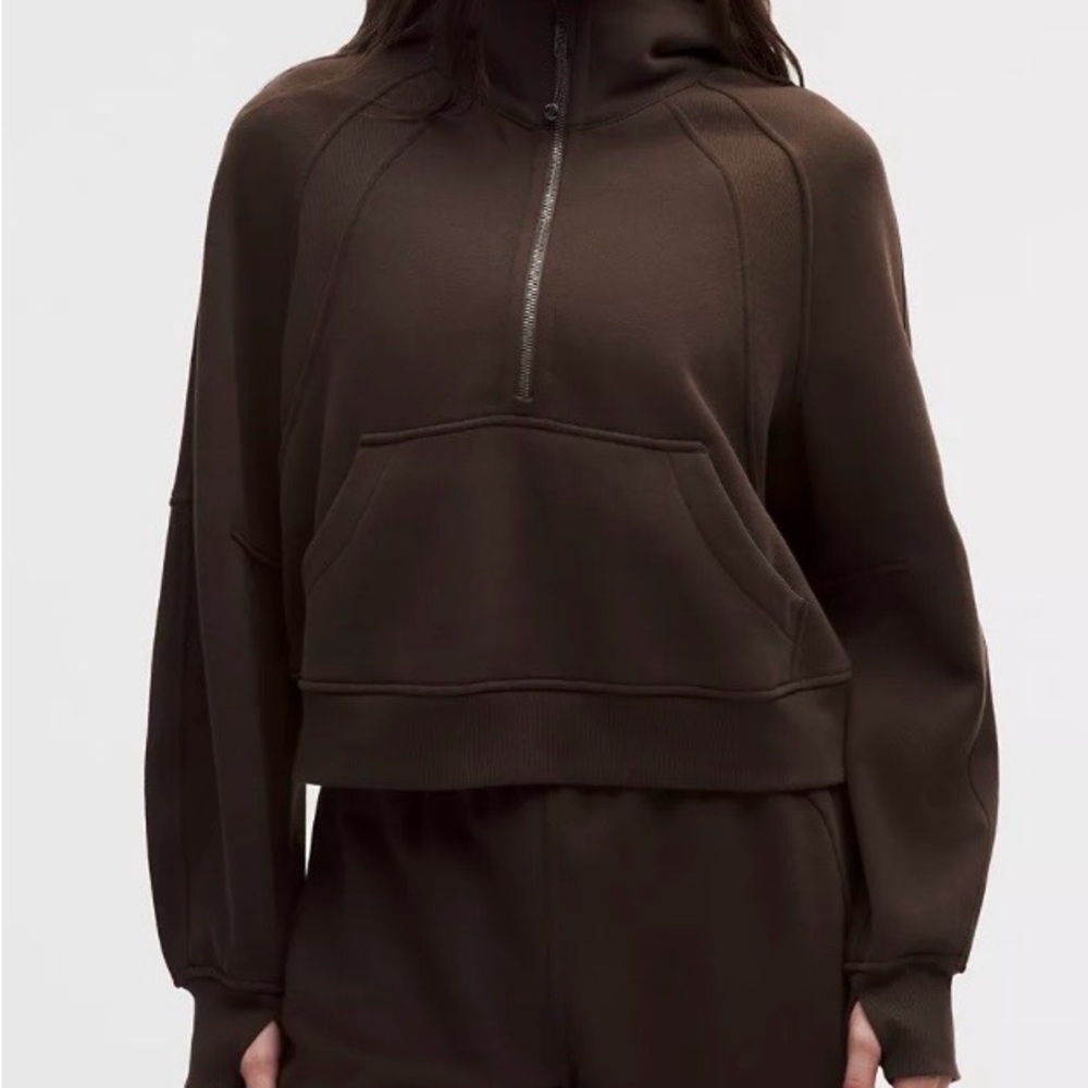 lululemon Scuba Oversized Half-Zip.Size XS. Color.Heathered Indochine Blue